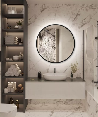 Зеркало Emze 60 / LED.UV.60.60.CHE.AF.4K - фото