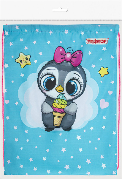 Мешок для обуви Пифагор Smart Penguin / 271602