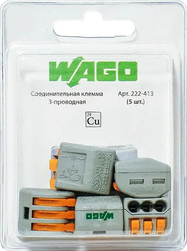 Набор клемм Wago 222-413 - фото