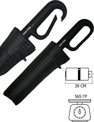 Зонт складной Ame Yoke 2 / ОК58-12DR
