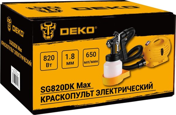 Краскопульт электрический Deko SG820DK Max / 083-1128