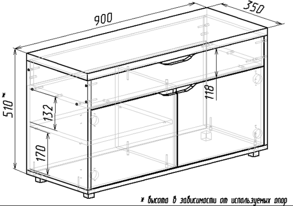 Скамья Мебель-Класс ВА-012.9 L