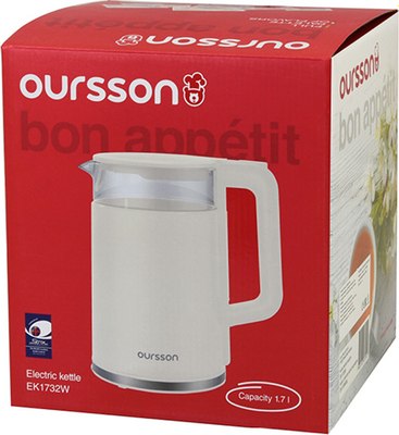 Электрочайник Oursson KE1732W/BL