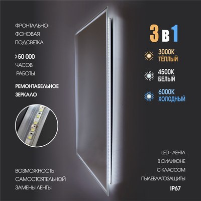 Зеркало Алмаз-Люкс Darwin 80100s-1