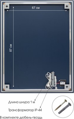 Зеркало Алмаз-Люкс Darwin 80100s-1