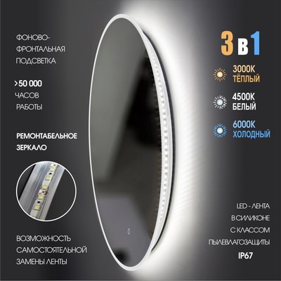 Зеркало Алмаз-Люкс Oslo 60s-1