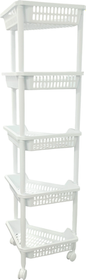 Этажерка Термопласт Угловая пятиярусная 53с - фото