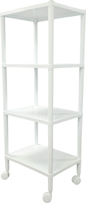 Этажерка Термопласт 4 полки на колесах 21с - фото