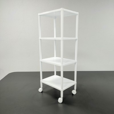 Этажерка Термопласт 4 полки на колесах 21с