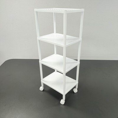 Этажерка Термопласт 4 полки на колесах 21с