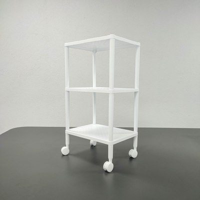 Этажерка Термопласт 3 полки на колесах 22с