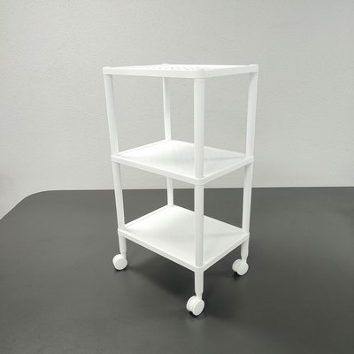 Этажерка Термопласт 3 полки на колесах 22с