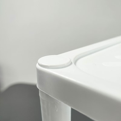 Этажерка Термопласт 3 полки на колесах 22с