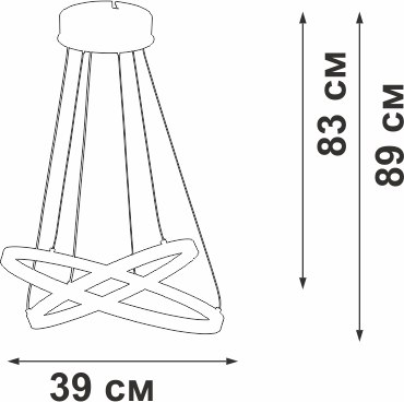 Потолочный светильник Vitaluce V2515DT-0/2S