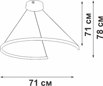 Потолочный светильник Vitaluce V2510DT-0/1S