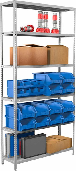 Стеллаж металлический Brabix Ms 220/60-6 / 291376