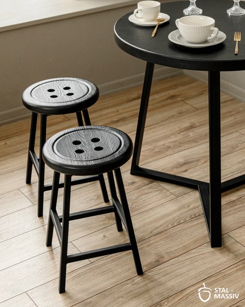 Табурет Stal-Massiv Button-47