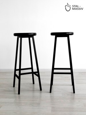 Табурет барный Stal-Massiv Button-65