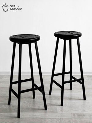 Табурет барный Stal-Massiv Button-65