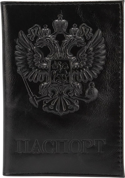 Обложка на паспорт Poshete 681-OP0440303-BLK - фото