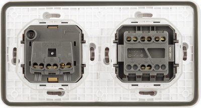 Блок выключатель+розетка ЭРА Эксперт 11-7522-01 / Б0063274