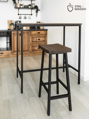 Табурет барный Stal-Massiv HALLS-М78