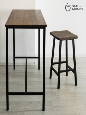 Табурет барный Stal-Massiv HALLS-М78