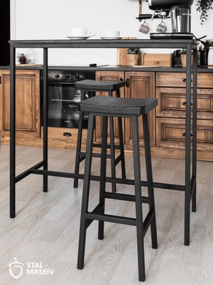 Табурет барный Stal-Massiv HALLS-М78
