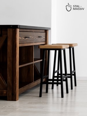 Табурет барный Stal-Massiv HALLS-М65