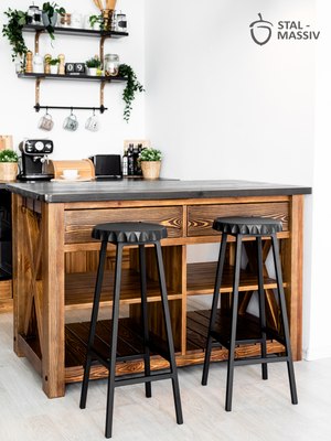 Табурет барный Stal-Massiv Smbeer-65