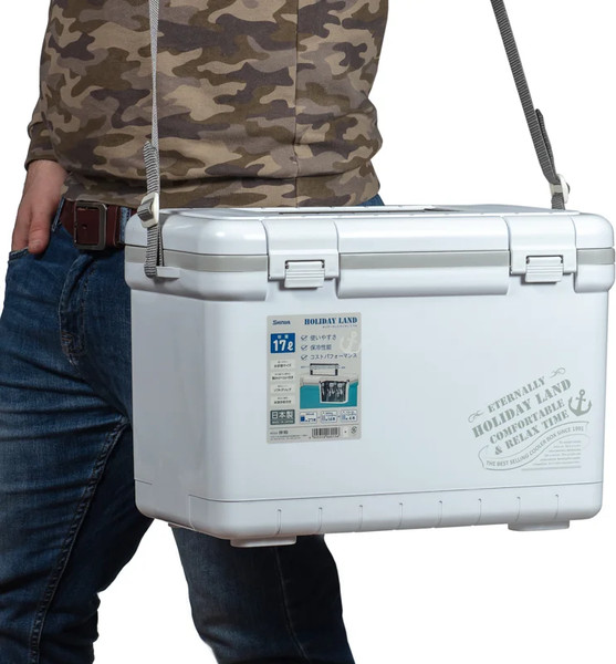 Термоконтейнер Shinwa Holiday Land Cooler / HLC-17H-W