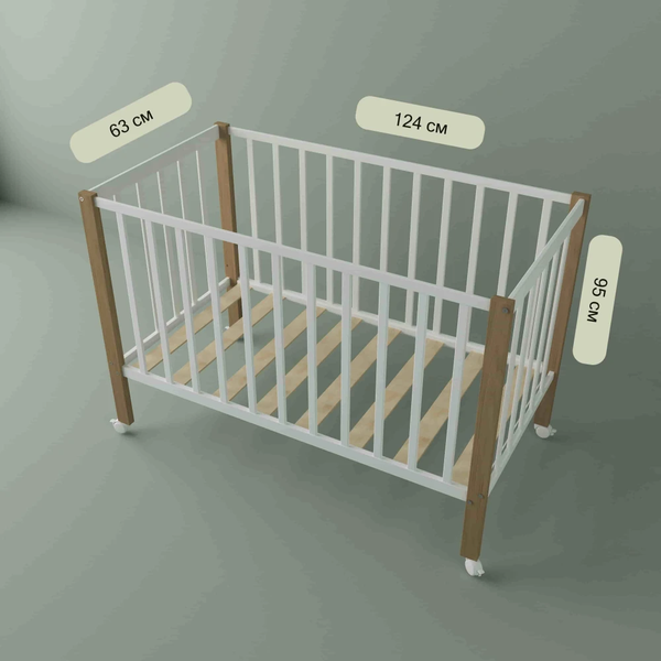 Детская кроватка СКВ 3190111-6 с матрасом Plitex Юниор-премиум 