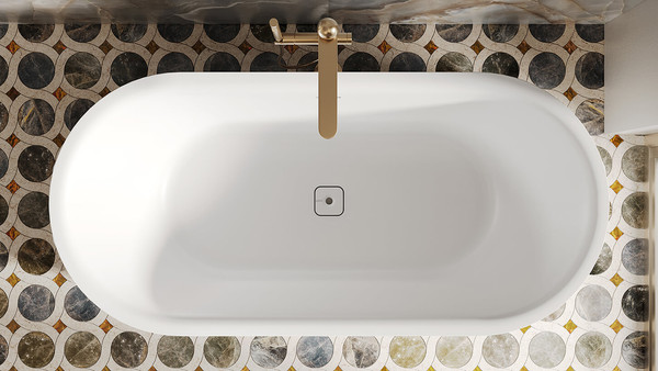 Ванна из искусственного мрамора Salini Perla 170x80 / 1049201M