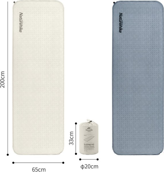 Туристический коврик Naturehike 200x65x3см / NH21FCD10-BL