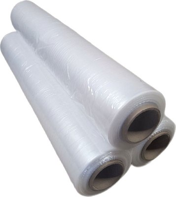 Пленка строительная Everplast Полотно стрейч ручной 17мкм 500мм 300м.п. / EV17500300WH - фото