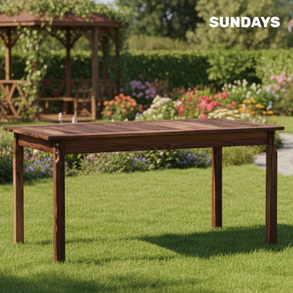 Стол садовый Sundays Ф-183.01 1334x750x770 (орех)