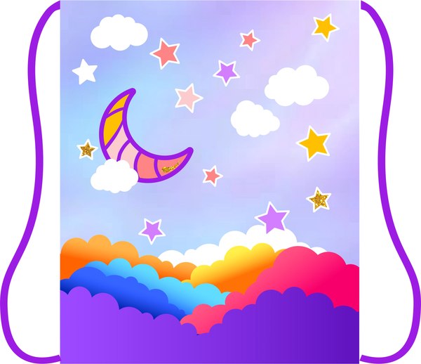 Мешок для обуви Centrum Единорожка в облаках / 70020 - фото