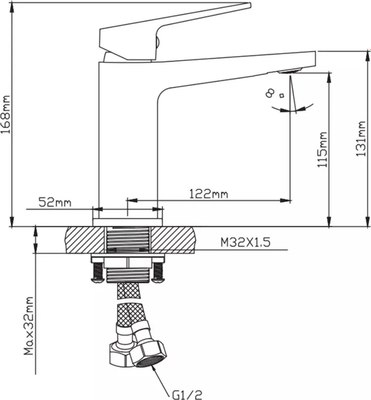 Смеситель Diadonna Д170-10QH
