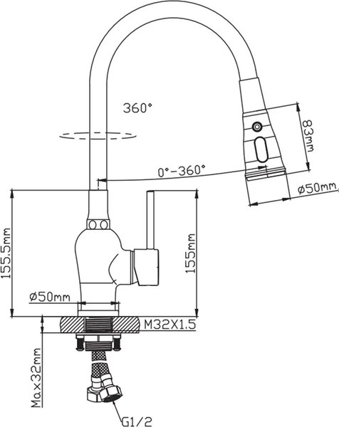 Смеситель Diadonna Д46-0014ВL