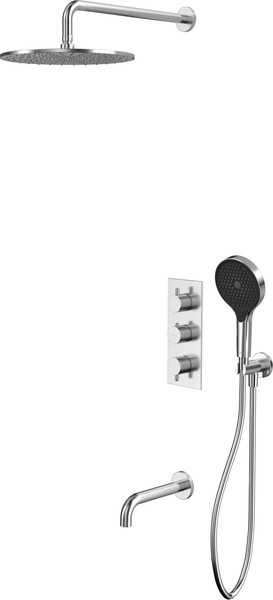 Душевая система со смесителем Whitecross Y YSET11TOPNIB - фото