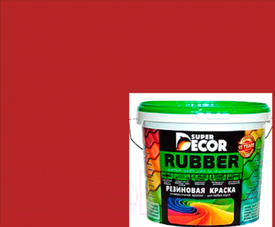 Краска Super Decor Резиновая №04 Дикая вишня