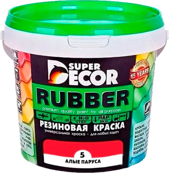 Краска Super Decor Резиновая №05 Алые паруса - фото
