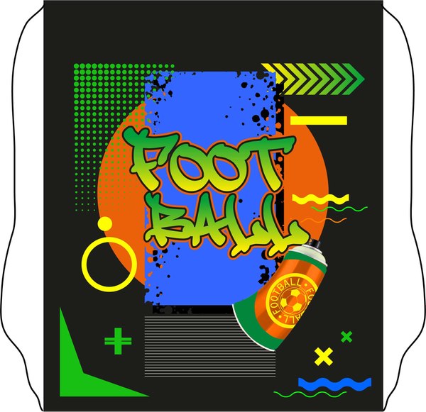 Мешок для обуви Centrum Граффити футбол / 70135 - фото