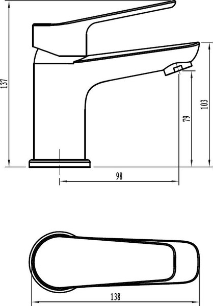 Смеситель Voda Wind WND26