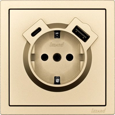 Розетка Lezard Zima 704-3688-181TC