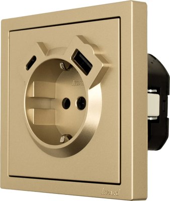 Розетка Lezard Zima 704-3688-181TC