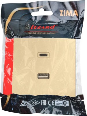 Розетка Lezard Zima 704-3688-192TC