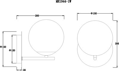 Бра MyFar Aerton MR1944-1W