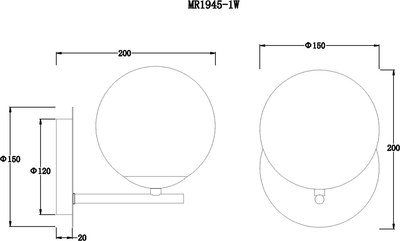 Бра MyFar Aerton MR1945-1W