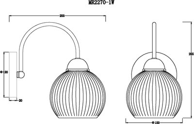 Бра MyFar Flora MR2270-1W